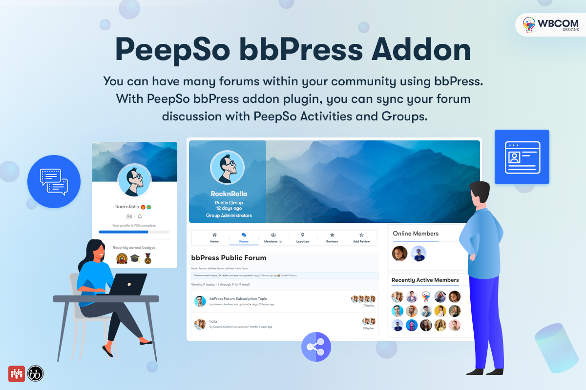 Complemento peepso bbpress