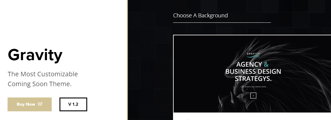 Gravity – Free Coming Soon WordPress Theme