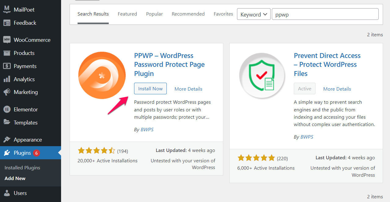 PPWP Pro: حماية كلمة المرور لمواقع التدريج في WordPress باستخدام المكون الإضافي PPWP Pro