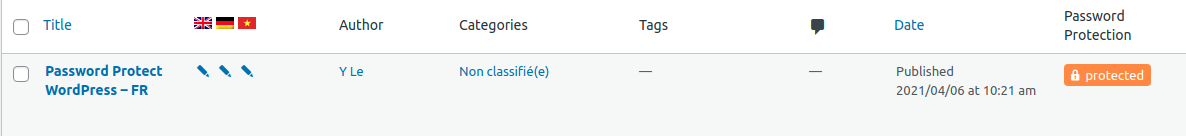 PPWP Pro: proteggi i contenuti tradotti di WordPress con il plug-in Password Protect WordPress Pro