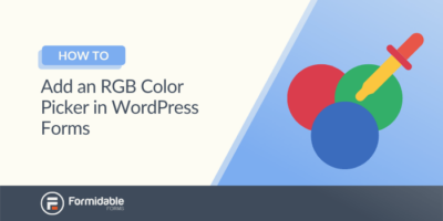 如何在 WordPress 表单中添加 RGB 颜色选择器