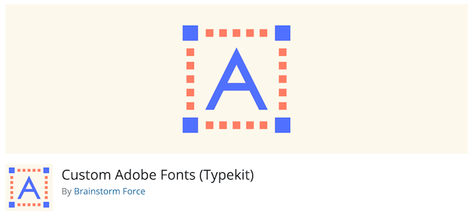 Niestandardowa wtyczka Adobe Fonts