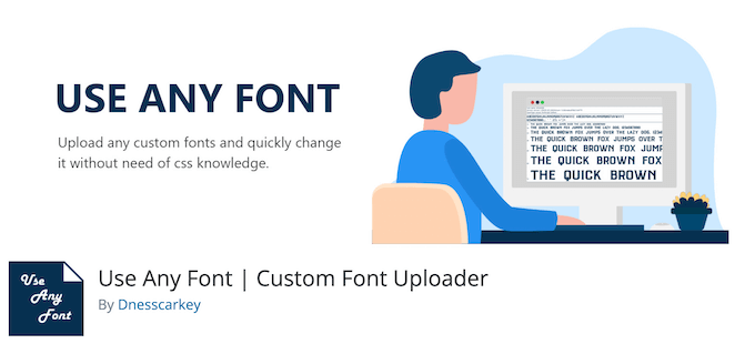 Gunakan plugin Font Apa Saja