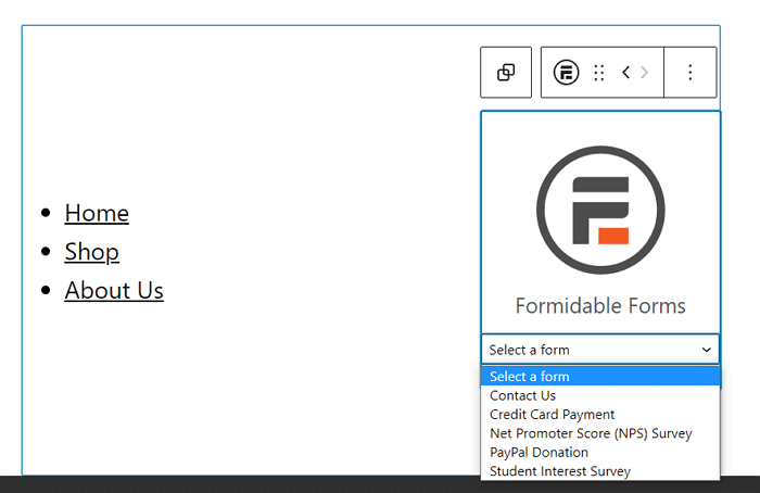 Incrustar un formulario en un pie de página usando Formidable Forms