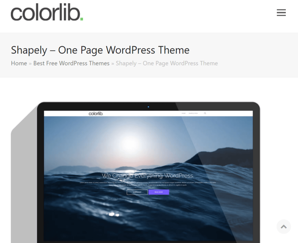 Shapely WordPress Theme