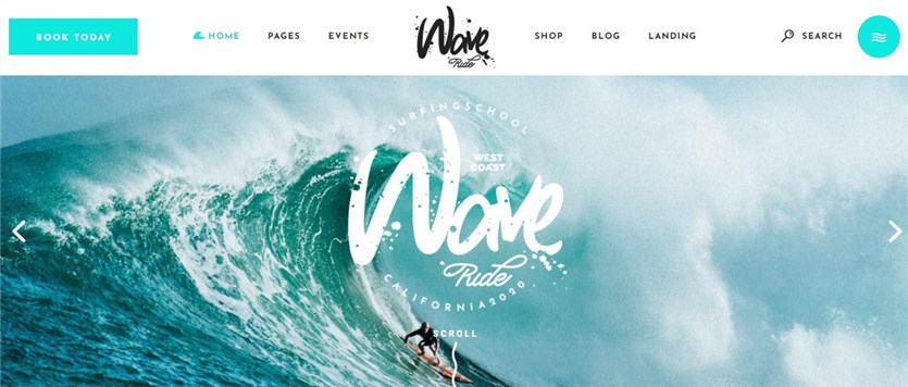 WaveRide-wordpress-theme-personal المدرب