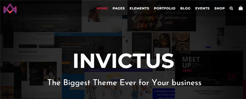 Invictus-เวิร์ดเพรสธีม