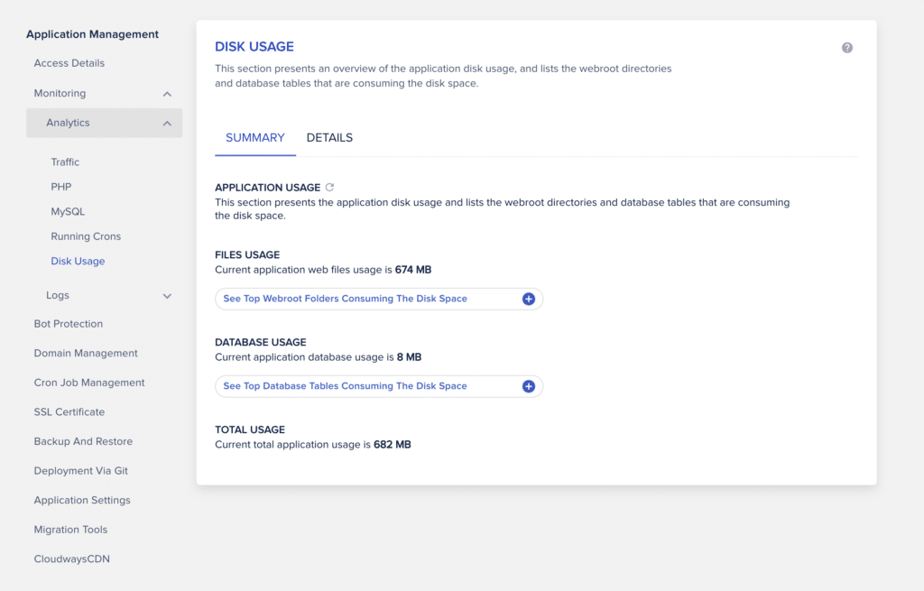 Cloudways 的应用程序管理