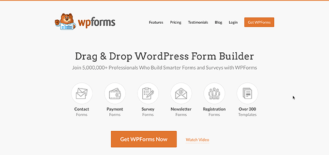 WPForms website