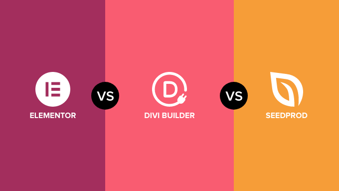 Elementor vs Divi vs SeedProd