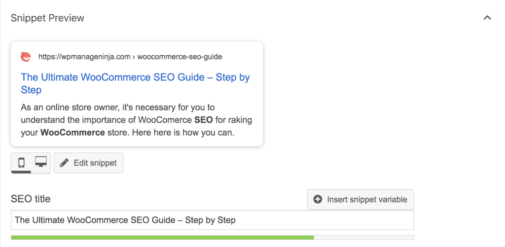 WooCommerceのSEOトリック