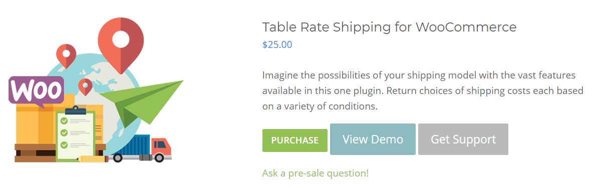 Table Rate Shipping pour WooCommerce