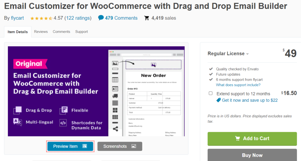 WooCommerce 的電子郵件定制器