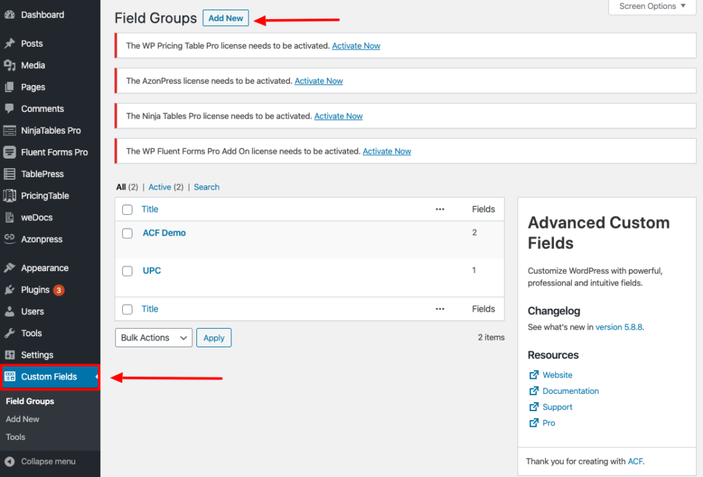 use um plugin de tabela para adicionar dados às tabelas do WordPress a partir de postagens