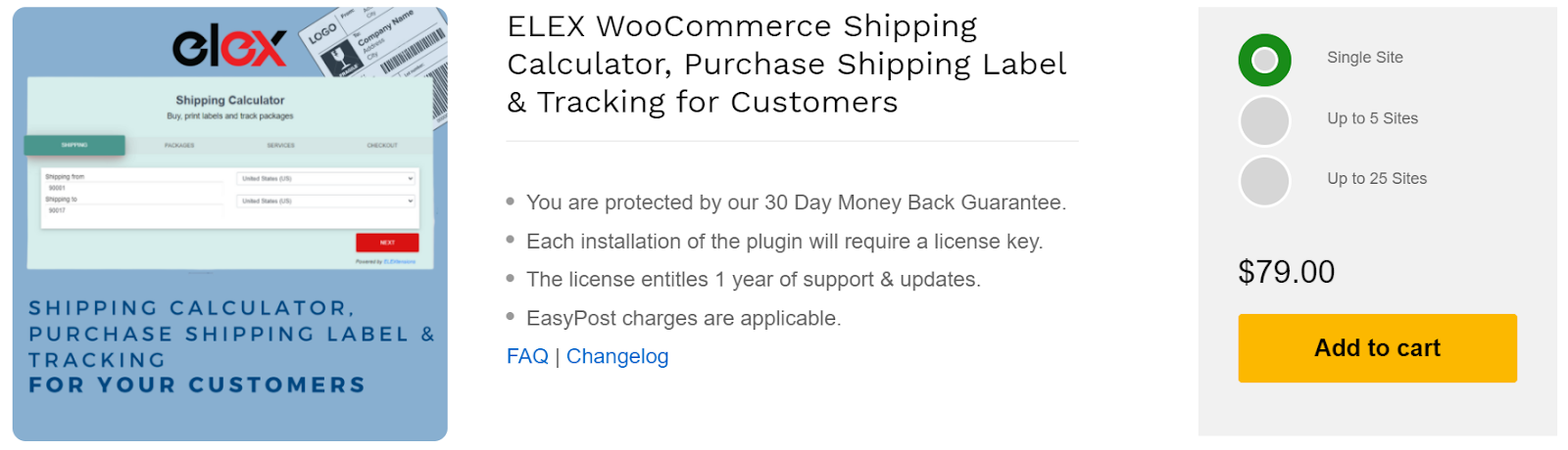 WooCommerce Shipping Calculator、woocommerce配送プラグイン