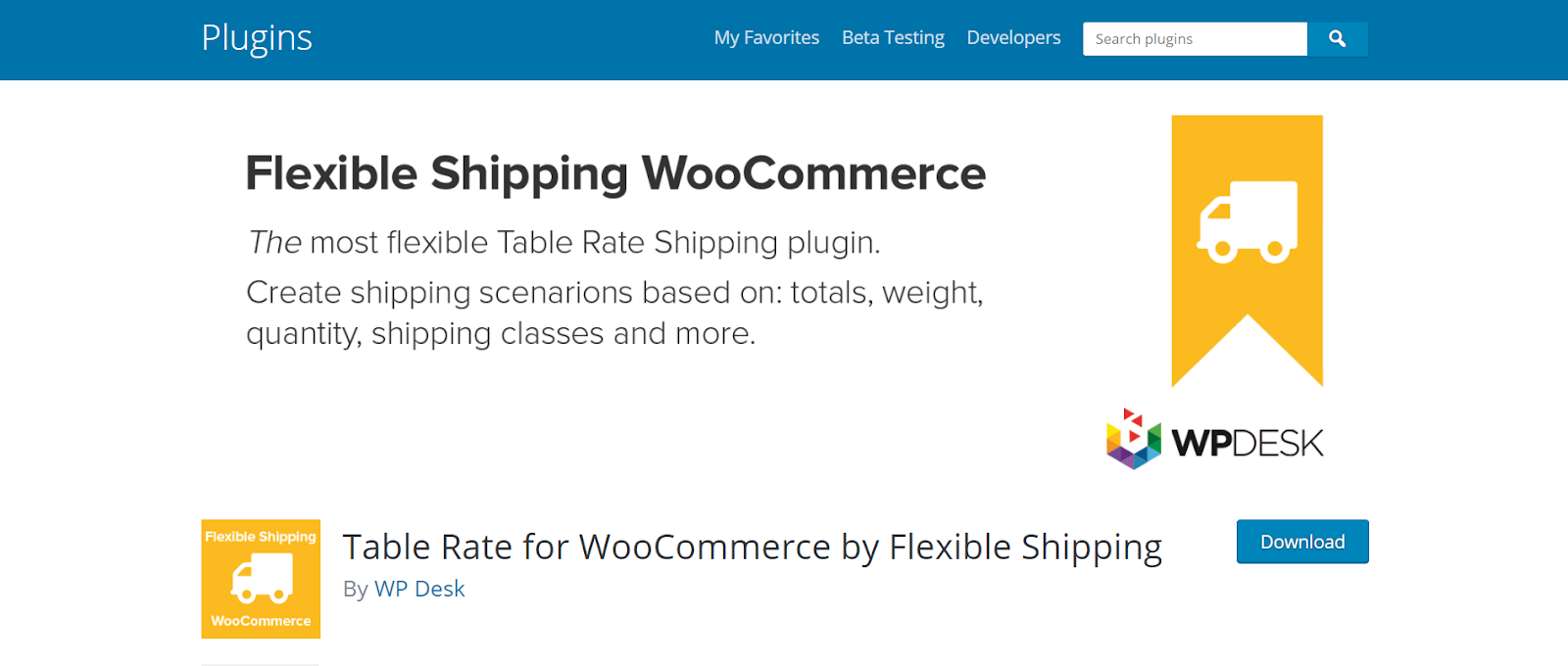 envío flexible, complementos de envío de woocommerce