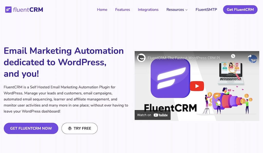 مثال على زر الحث على الشراء FluentCRM