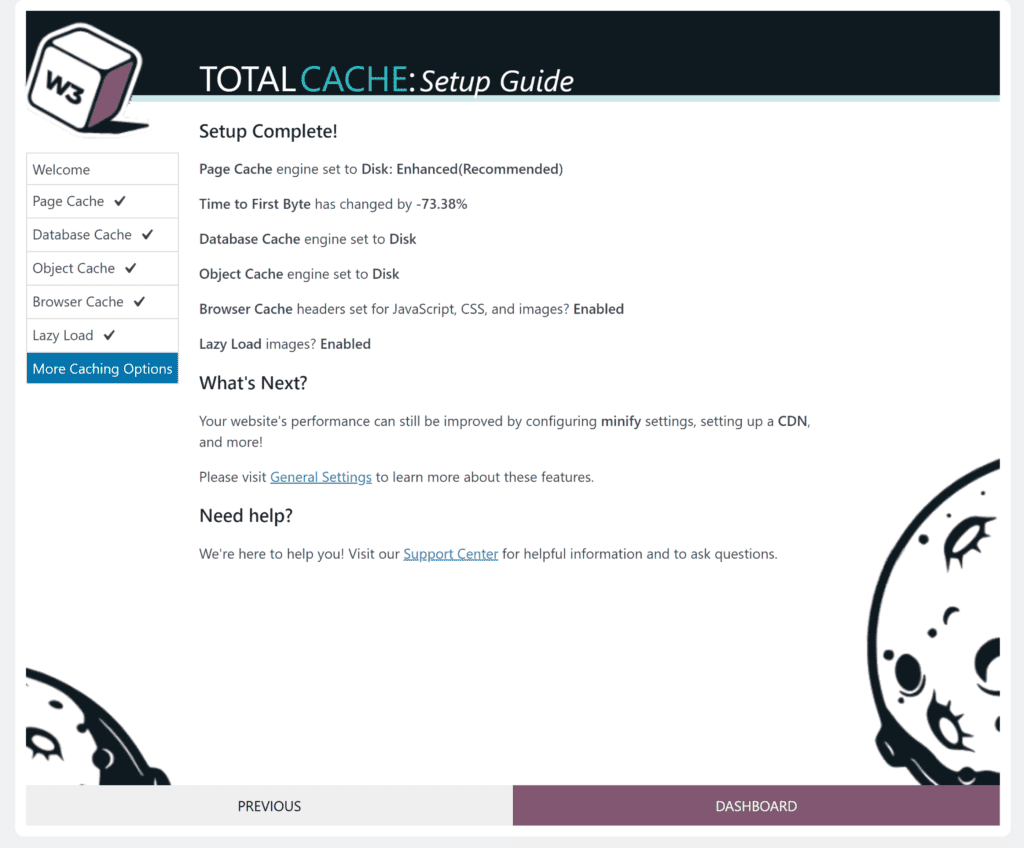 Guia de configuração do W3 Total Cache