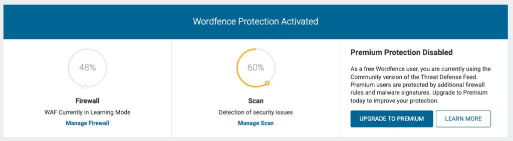 Wordfence-Dashboard