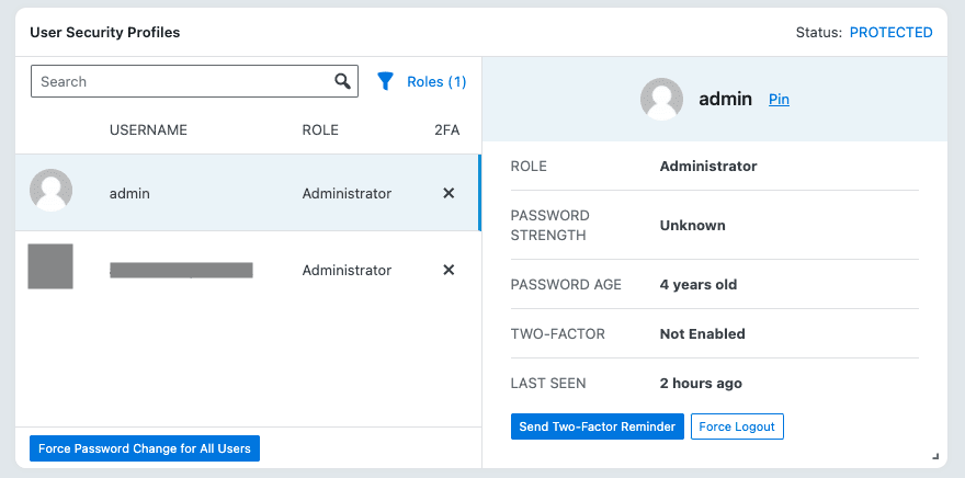 perfiles de seguridad de usuario de itemas