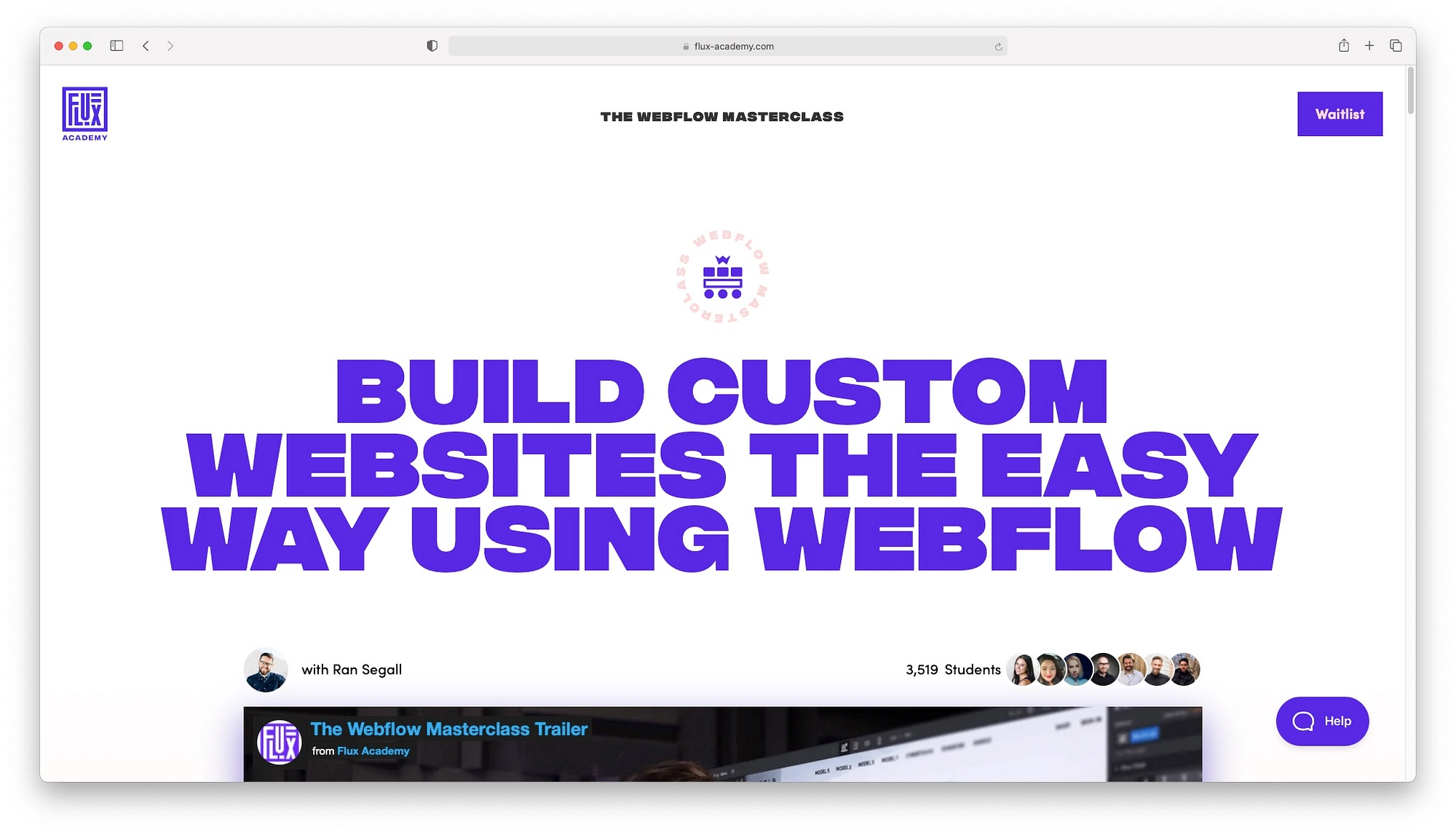 Masterclassul Webflow