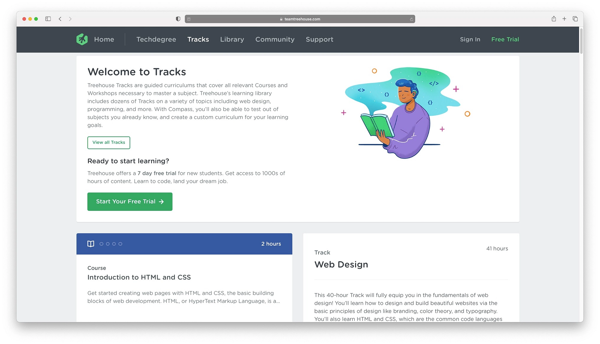 Treehouse es famoso por sus cursos de diseño web en línea.