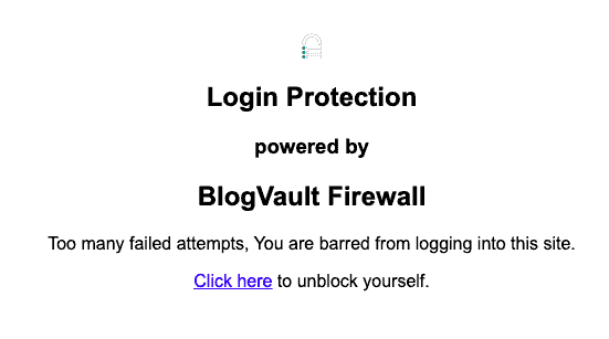 Proteção de login por MalCare