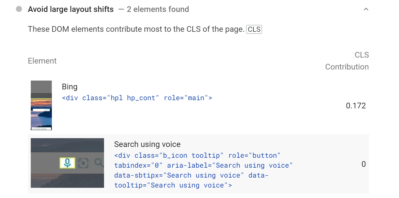 คำแนะนำจากข้อมูลเชิงลึก PageSpeed ​​เกี่ยวกับวิธีหลีกเลี่ยงเหตุการณ์ CLS