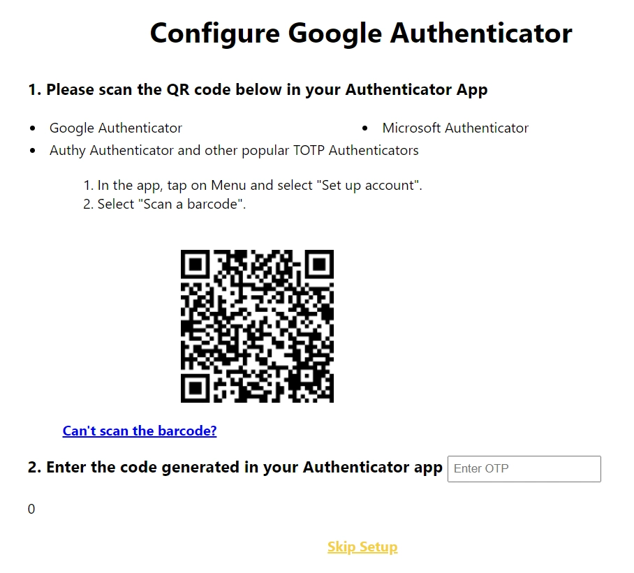 2fa Google Authenticator