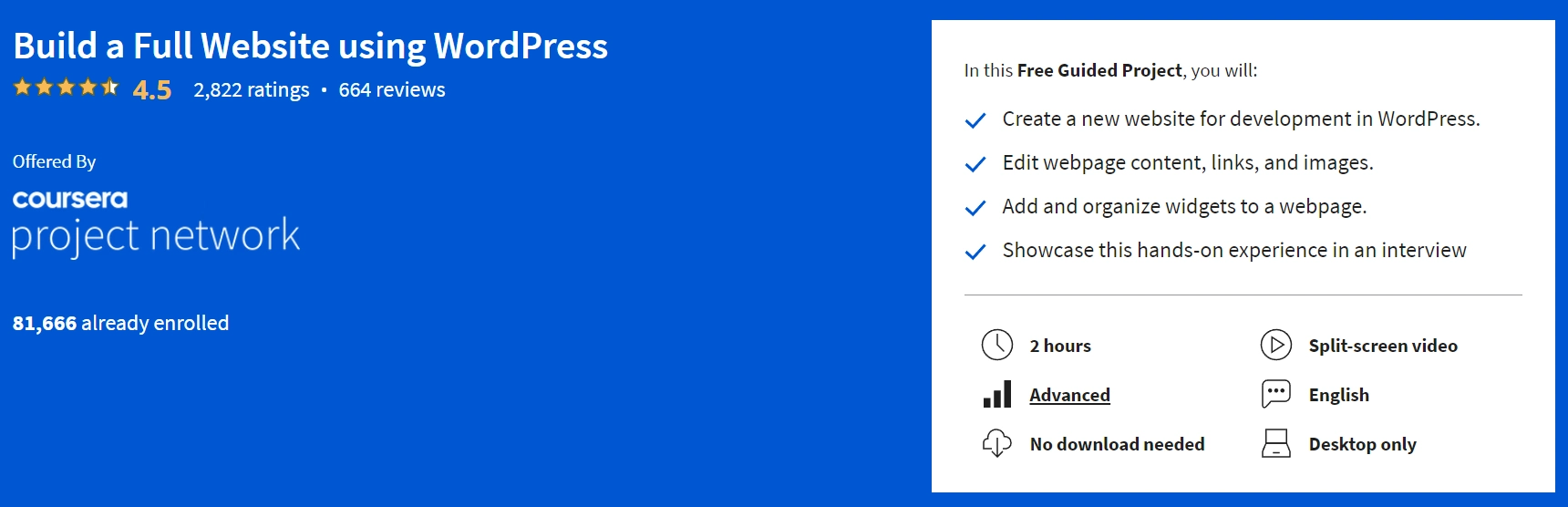 WordPressを使用して完全なWebサイトを構築することは、デザインのための最高の無料のWordPressコースの1つです。