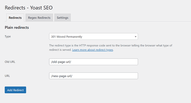 Yoast SEO Premium Redirect Manager