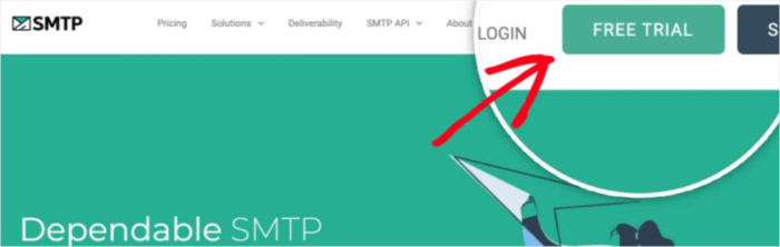 Teste gratuito de SMTP