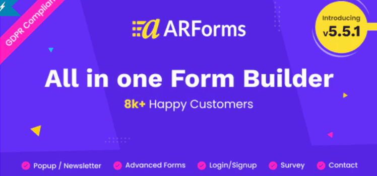 Plugin Construtor de Formulários ARForms