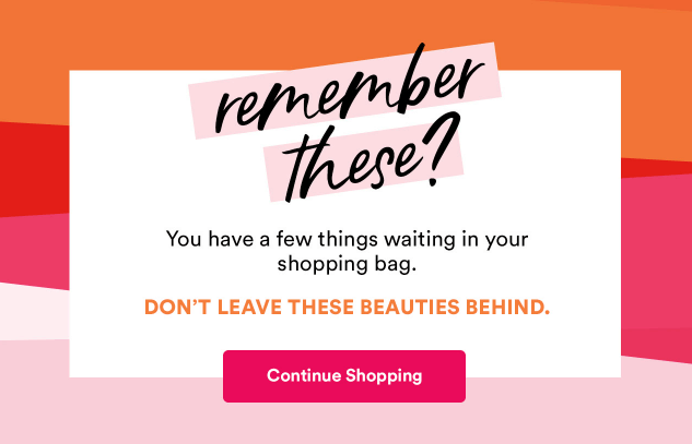 Ulta Beauty mengabaikan email keranjang.