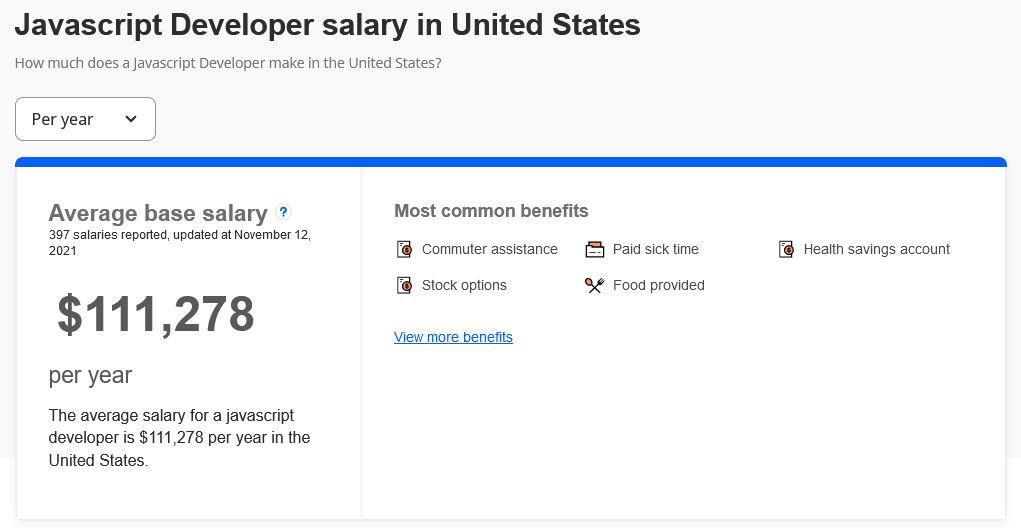 gaji pengembang javascript amerika serikat 2021