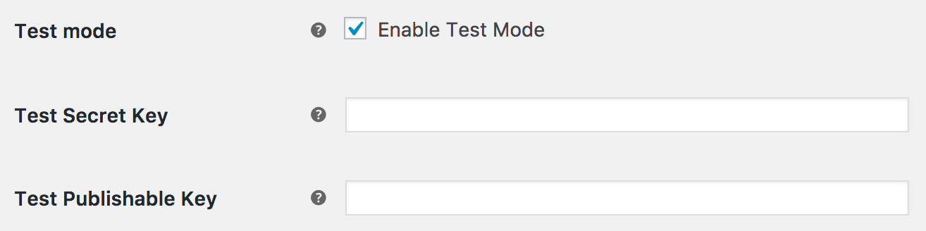 การป้อนรหัส WooCommerce Stripe API