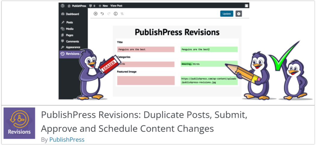 Plugin PublishPress Révisions.