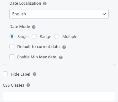 Otras opciones avanzadas de configuración de fecha