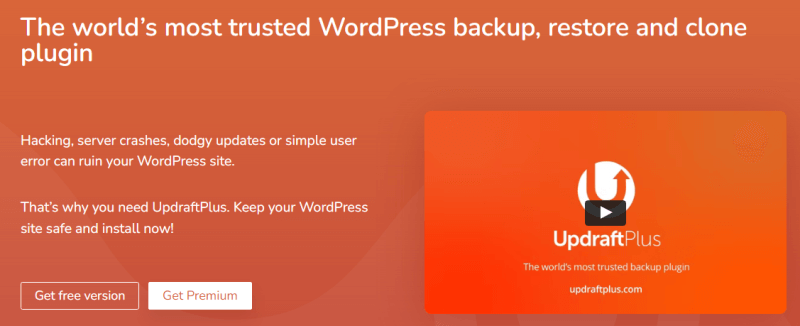 UpdraftPlus Melhores plugins de backup do WordPress