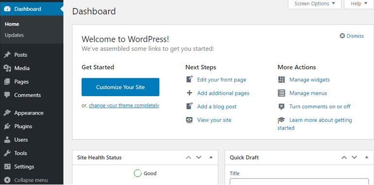 WordPress Kontrol Paneli