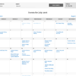 Il calendario degli eventi Il calendario degli eventi