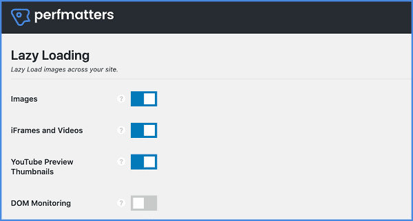 Perfmatters lazy load