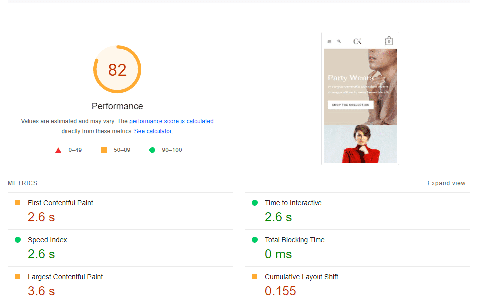 PageSpeed ​​Insight Score - Delay JS 활성화, 사용하지 않는 CSS 제거 비활성화