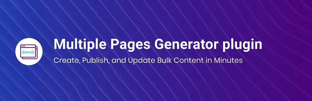 Plugin Multiple Page Generator untuk alur kerja konten