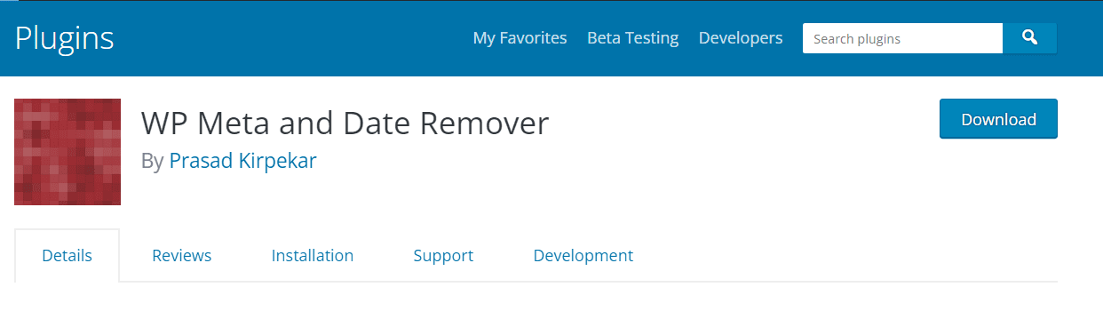 Plugin WP Meta e Data Remover