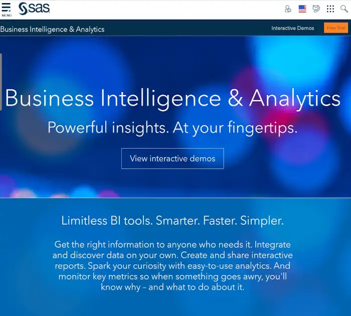 SAS Business Intelligence și Analytics