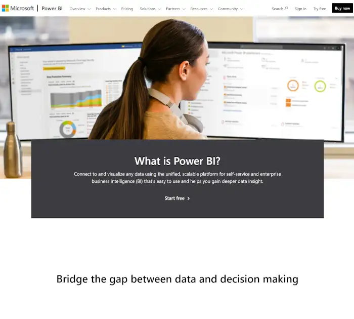 最佳商业智能工具：Microsoft Power BI