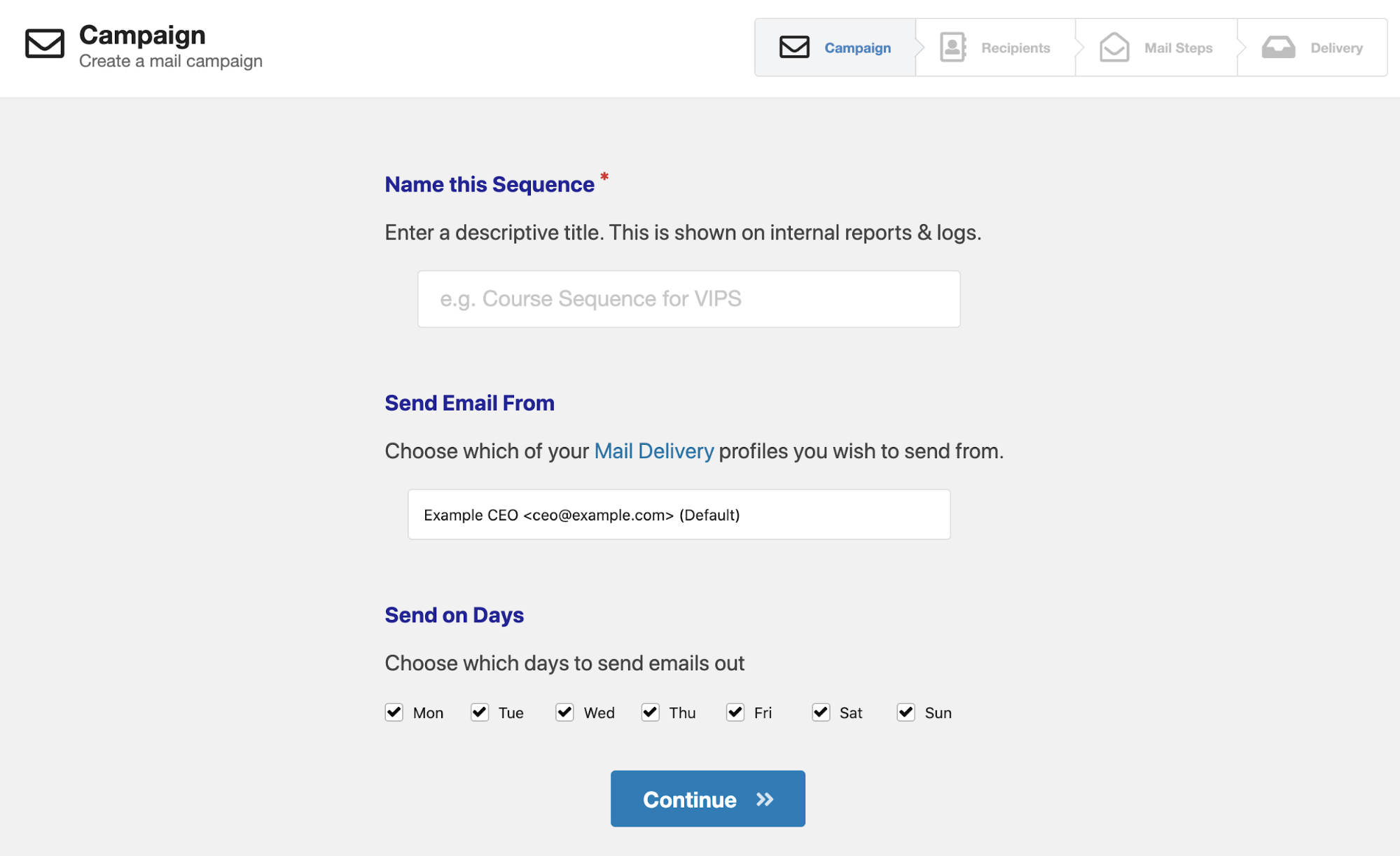 creazione di una campagna e-mail in Jetpack CRM