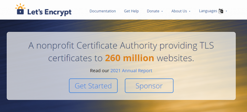 Let's Encrypt-Homepage