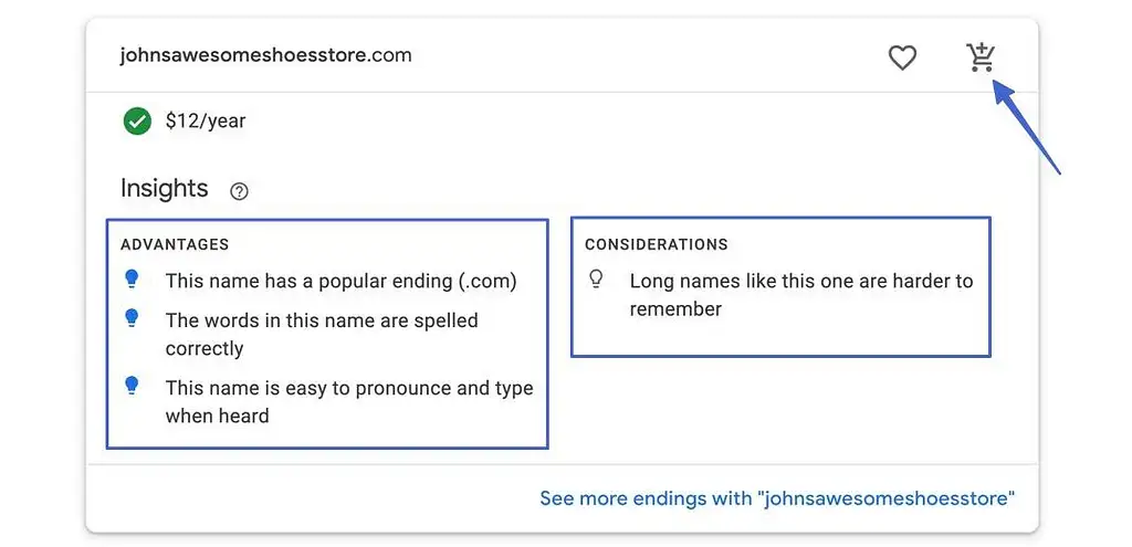 Inserisci. tocart - Google Domains vs GoDaddy